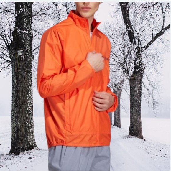 Adidas Terrex Multi Windbreaker Jacket Semi Impact Orange - Men's Size L- NEW! - Picture 10 of 11